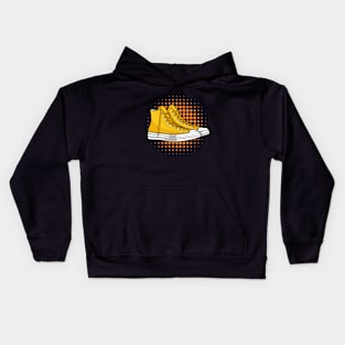 High Yellow Skate Sneaker Kids Hoodie